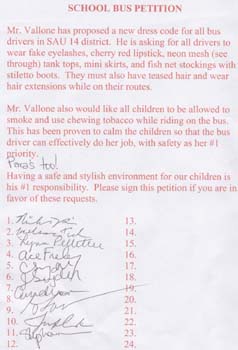 'Lynn's Bus 'Hot Mamma' Petition!!!