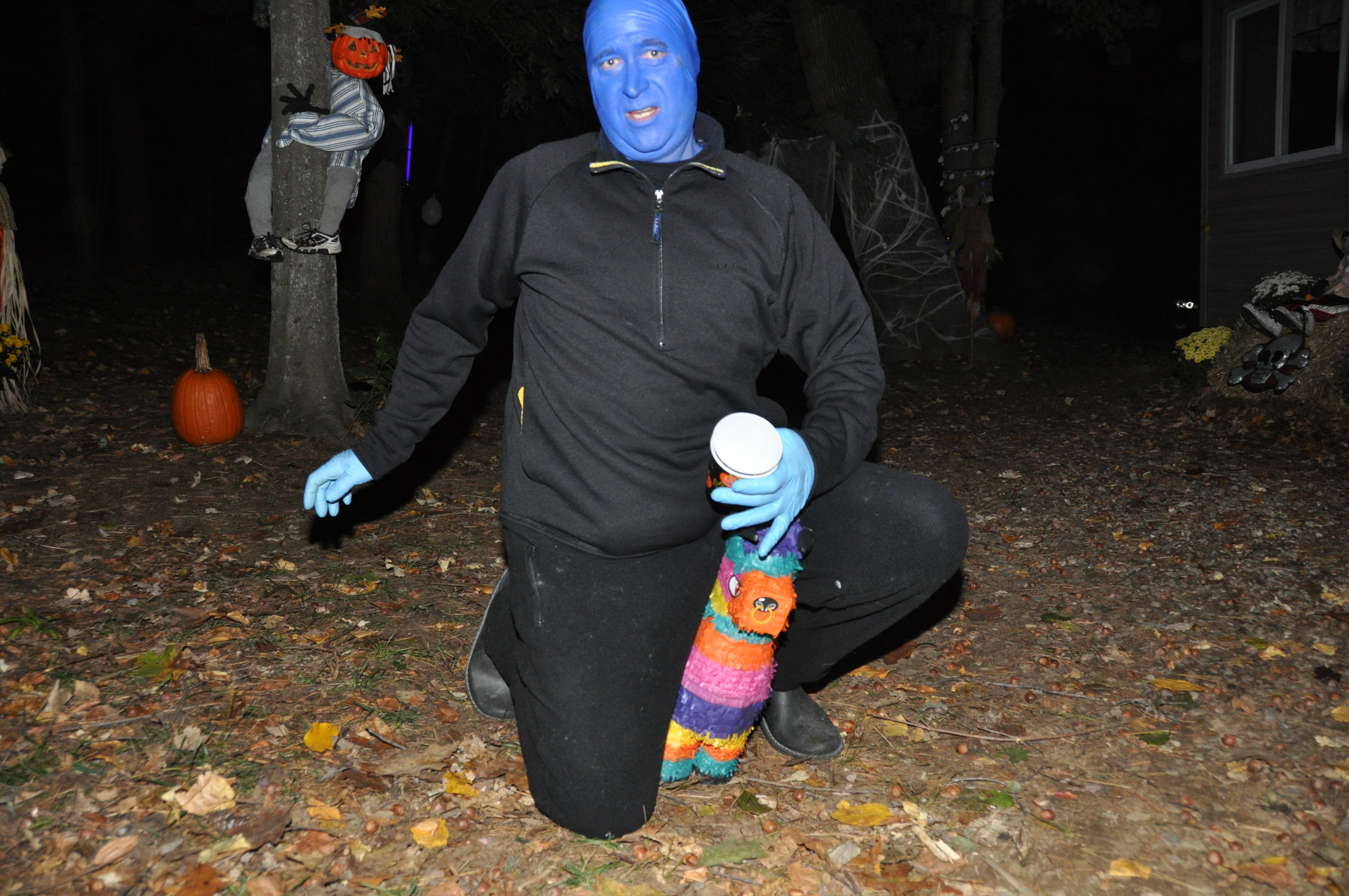 Blue Man on a pinata